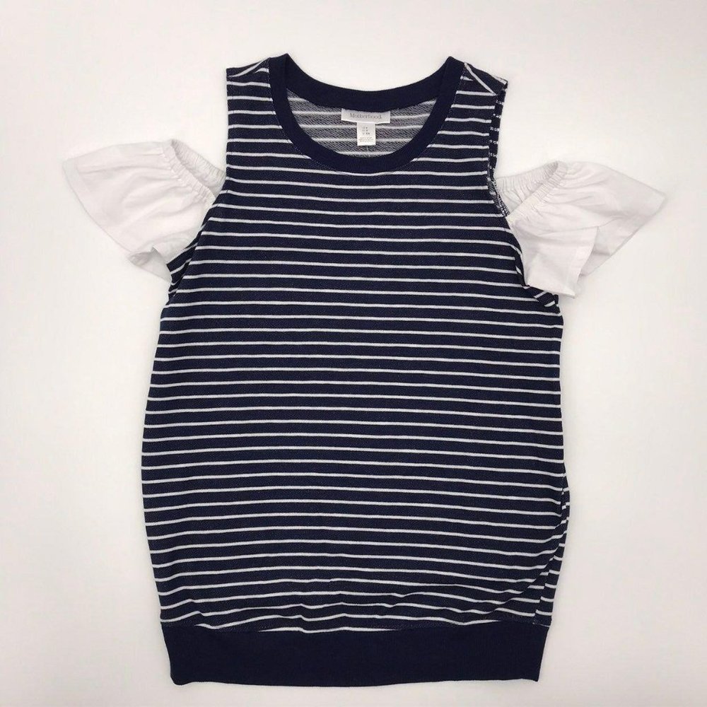 Motherhood Maternity Knit Top Navy Small